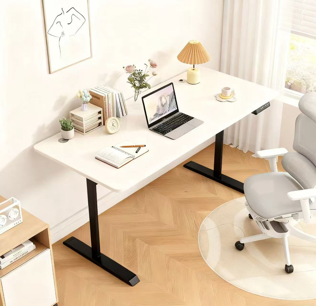 Minimalist Electric Standing Desk with Memory Controller